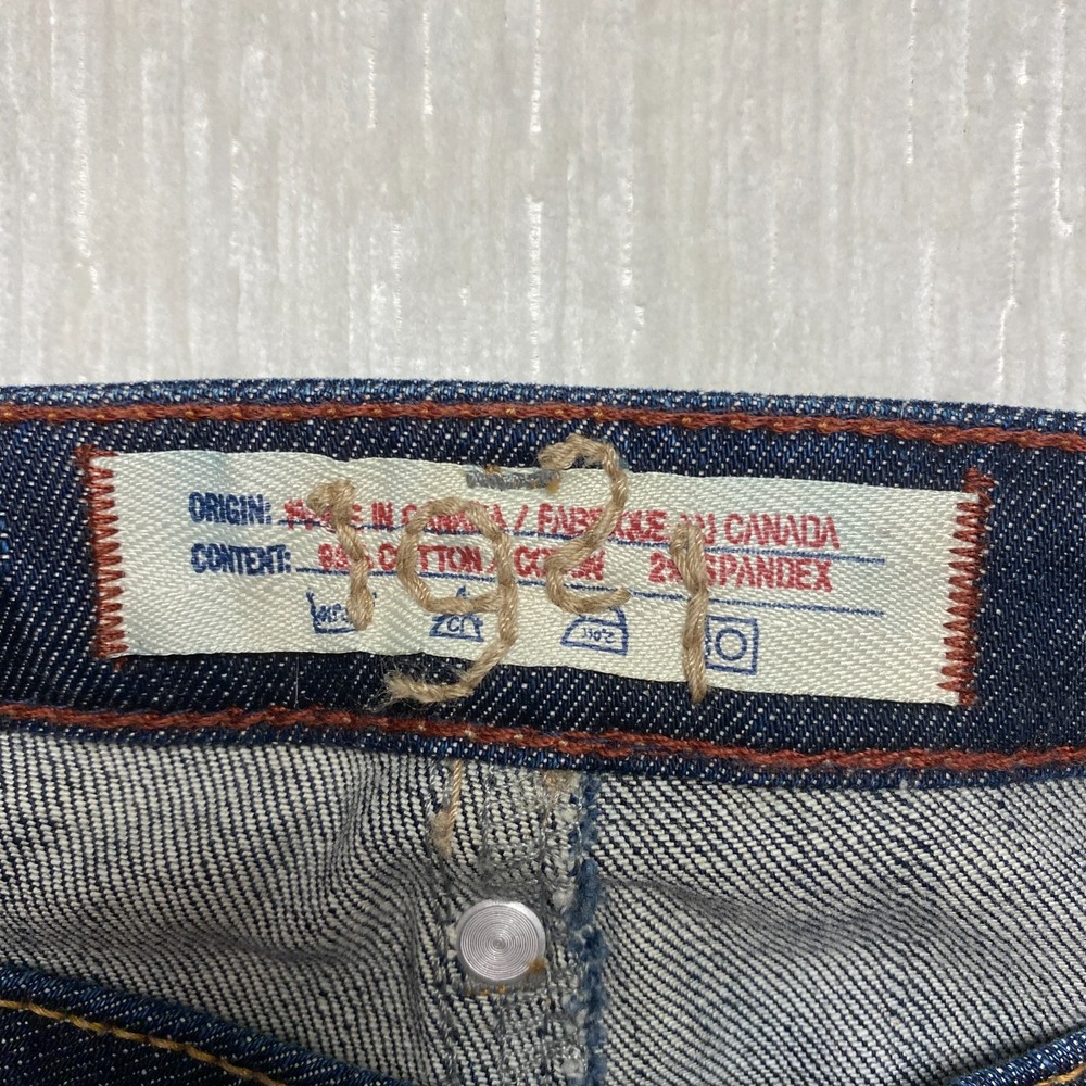 Western Glove Works 1921 Straight Jeans Women 29x32 Blue Cotton Stretch Low Rise - Picture 2 of 15